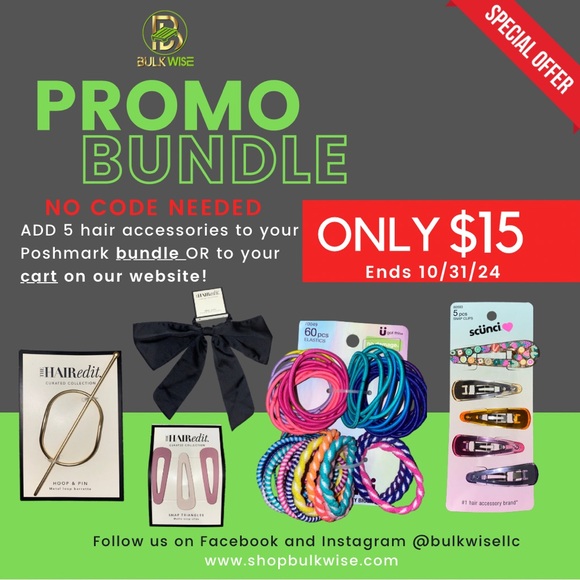 Sale: 5 Hair Accessories for $15! - Picture 1 of 1